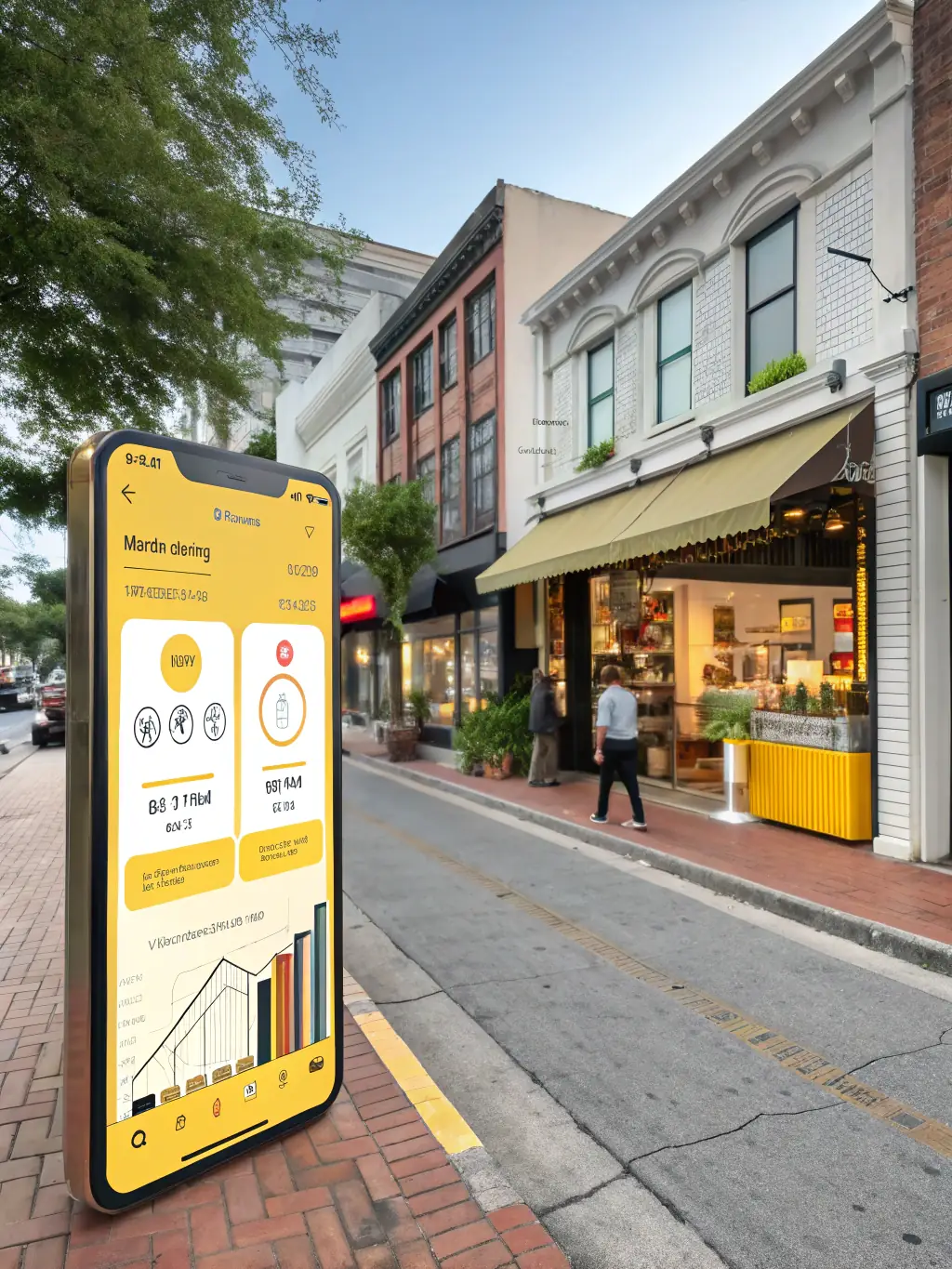 A success story illustration of a business achieving increased online visibility and customer engagement through Mapsexperts' location management services.