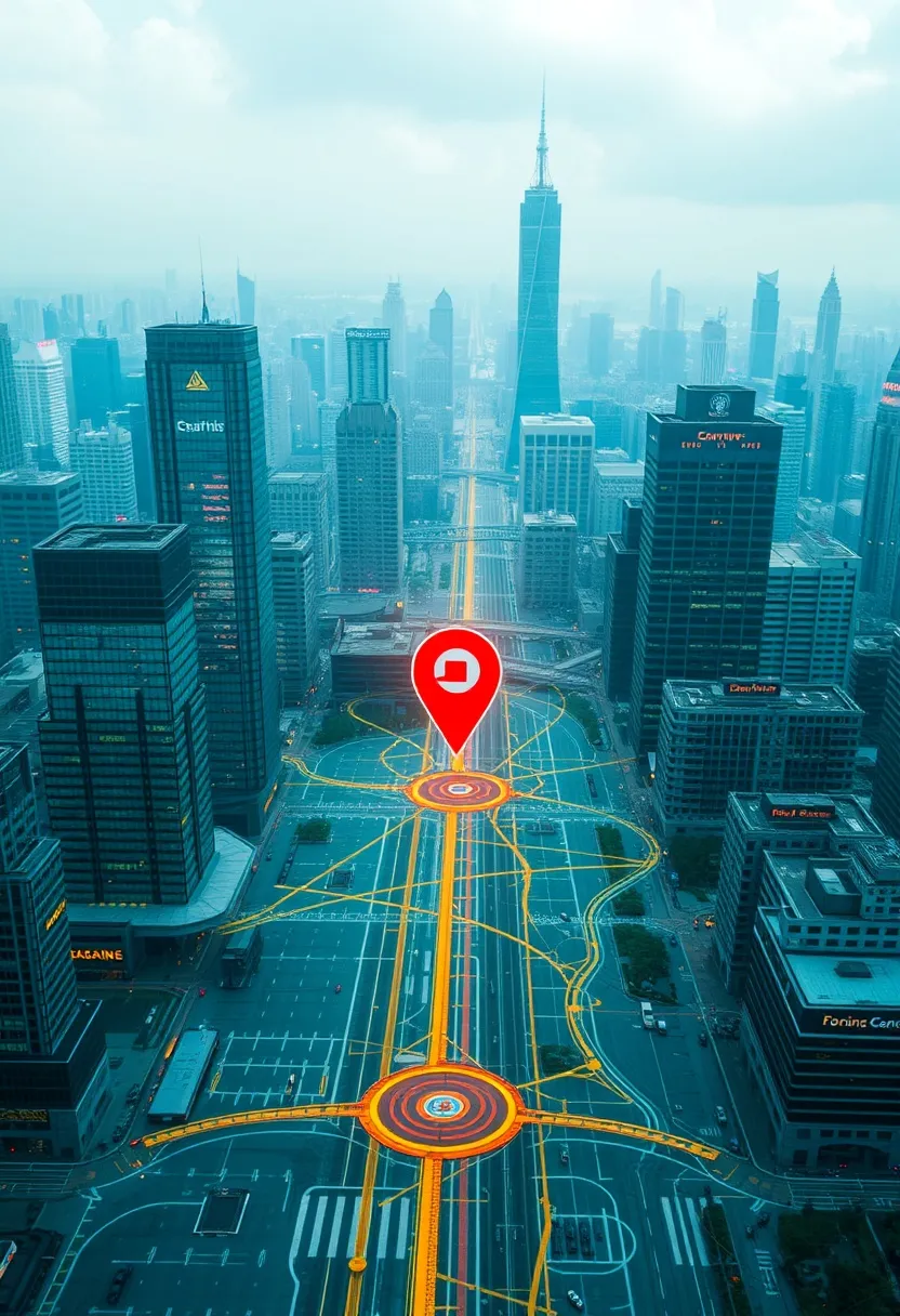 Accurate location data visualization on digital city map